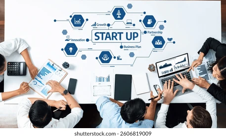 Startup growth illustration